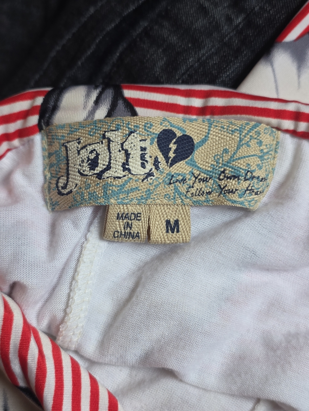 Y2k Vintage Summer Srapless One piece Butterfly Print Red And White Stripes - Picture 6 of 7